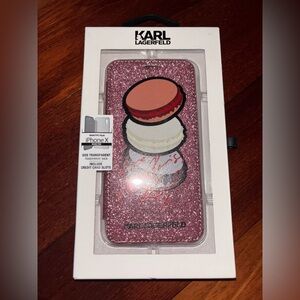 Karl Lagerfeld Pink iPhone X Case
